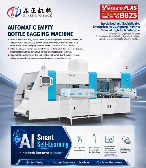 Latest company news about Smart Automation for Plastic Bottle Production | Xinzheng Pack at VietnamPlas 2026