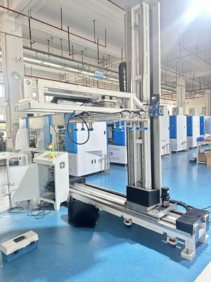 تصميم متعدد الاستخدامات عالية الزجاجة Palletizer آلة التراص الخطي التلقائي 2000-2500mm ارتفاع