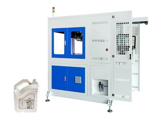 Good price Engine Oil Bottle In Mold Labeling Machine 220V 50Hz Customizable Label Size online