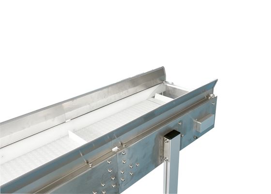 Good price Industrial Machine Base Scrap Handling Conveyor With POM Chain Plate 370W online