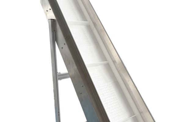 Good price Reinforced Edge Flash Scrap Handling Lifting Conveyor Stainless Steel 7.5m/min online