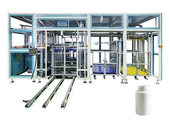 Good price 3500W High Efficiency Fully Auto Empty Bottle Palletizer For Pesticide Bottles online