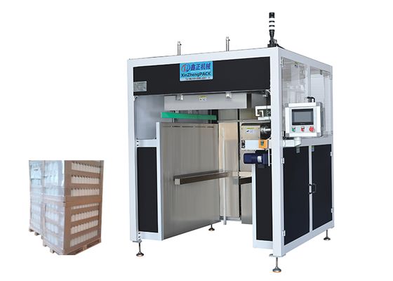 Good price 304 Stainless Steel Surface Cardboard Tray Palletizer Semi Automatic For Empty Bottles online