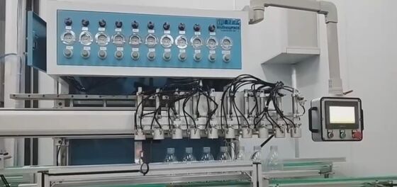 Buon prezzo Macchina per il test di tenuta delle bottiglie vuote tipo mobile da 10000 bph, 10 stazioni in linea